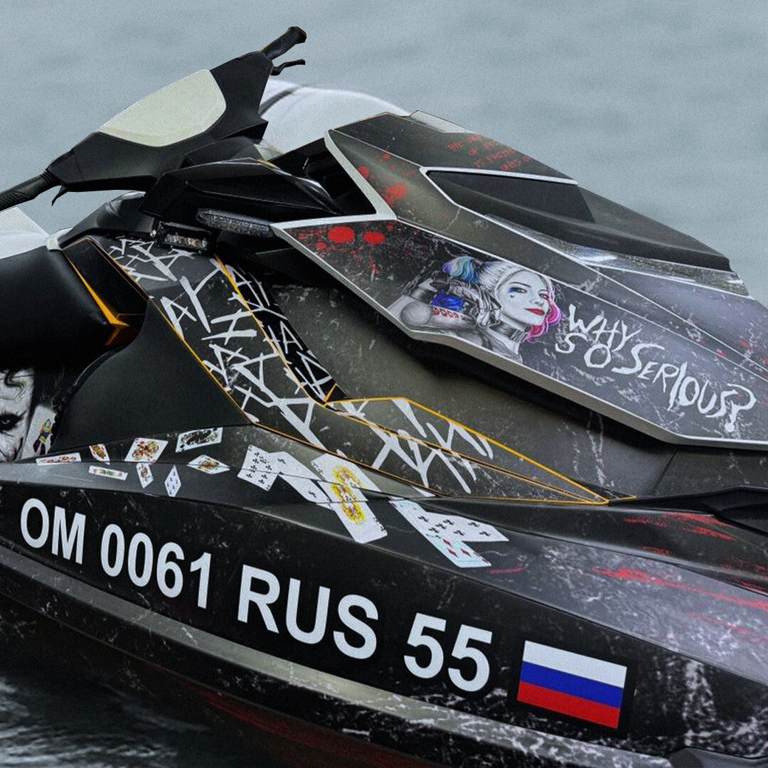 Комплект наклеек в индивидуальном дизайне для SEA-DOO