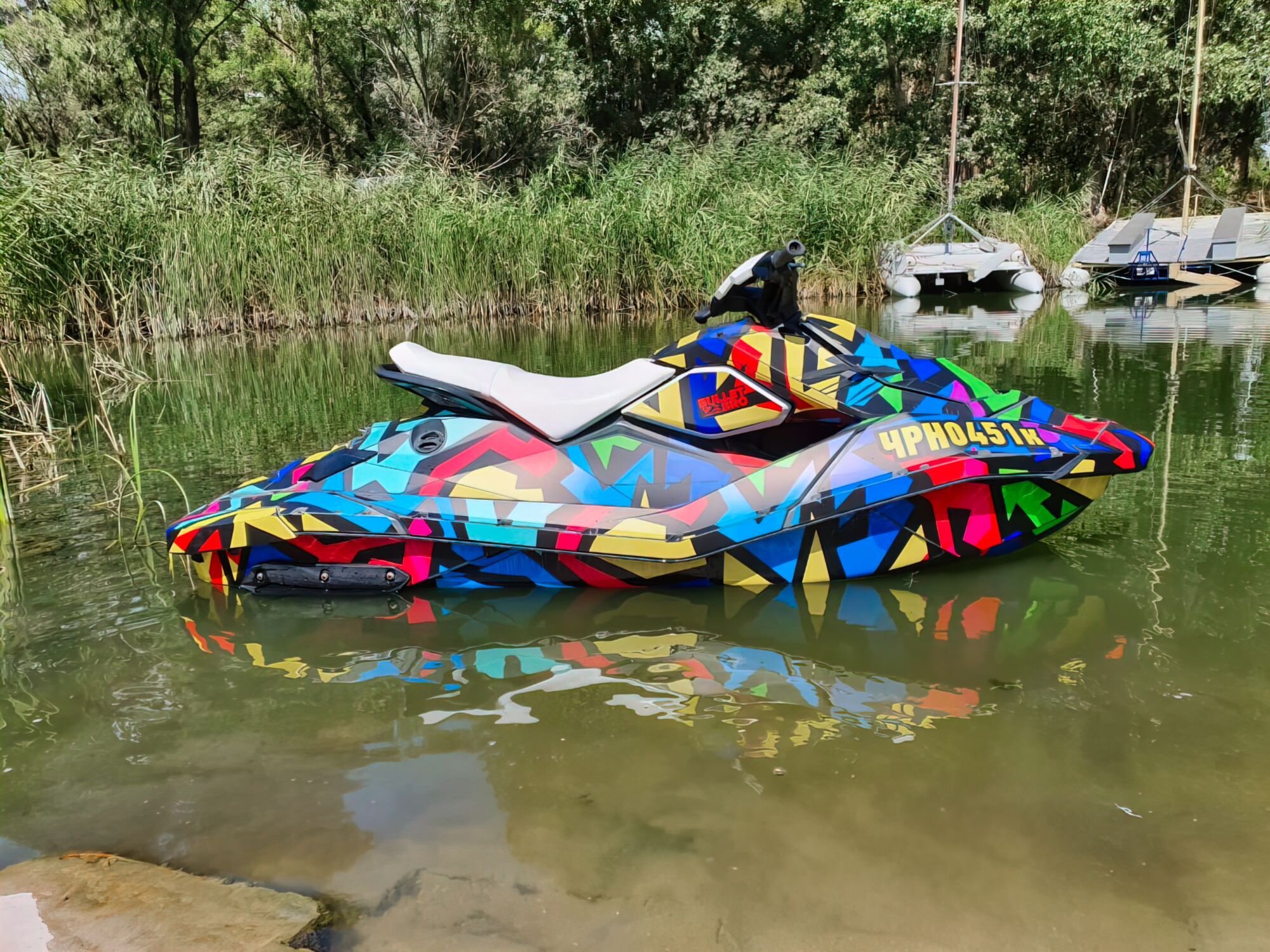 Комплект наклеек Crazy Graffity на гидроцикл - SEA-DOO SPARK