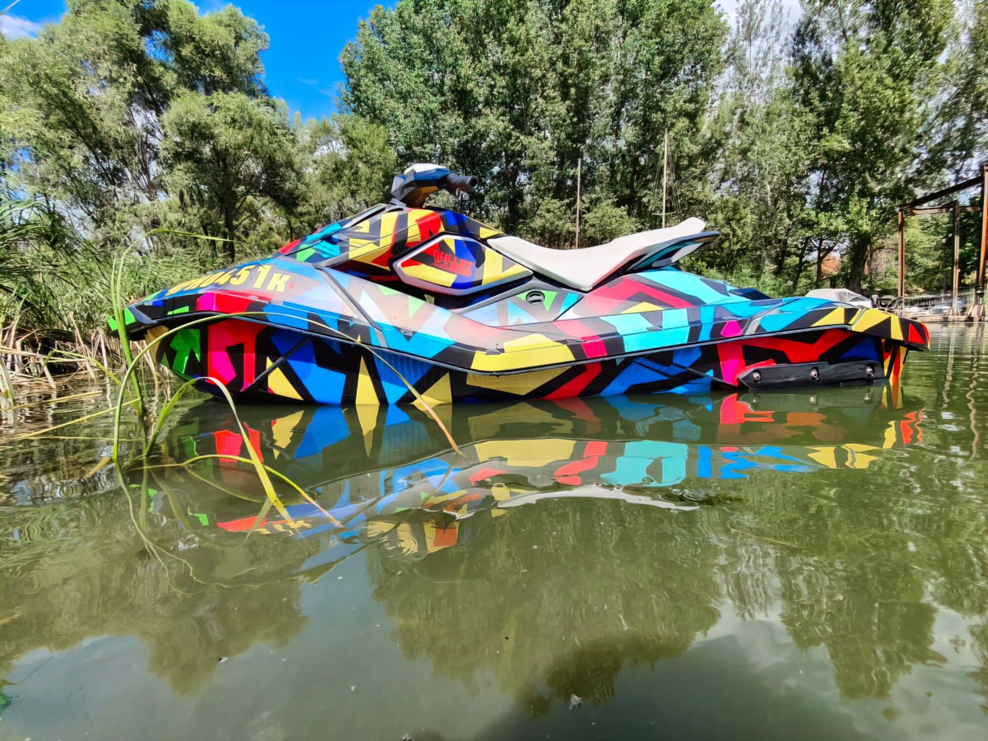 Комплект наклеек Crazy Graffity на гидроцикл - SEA-DOO SPARK