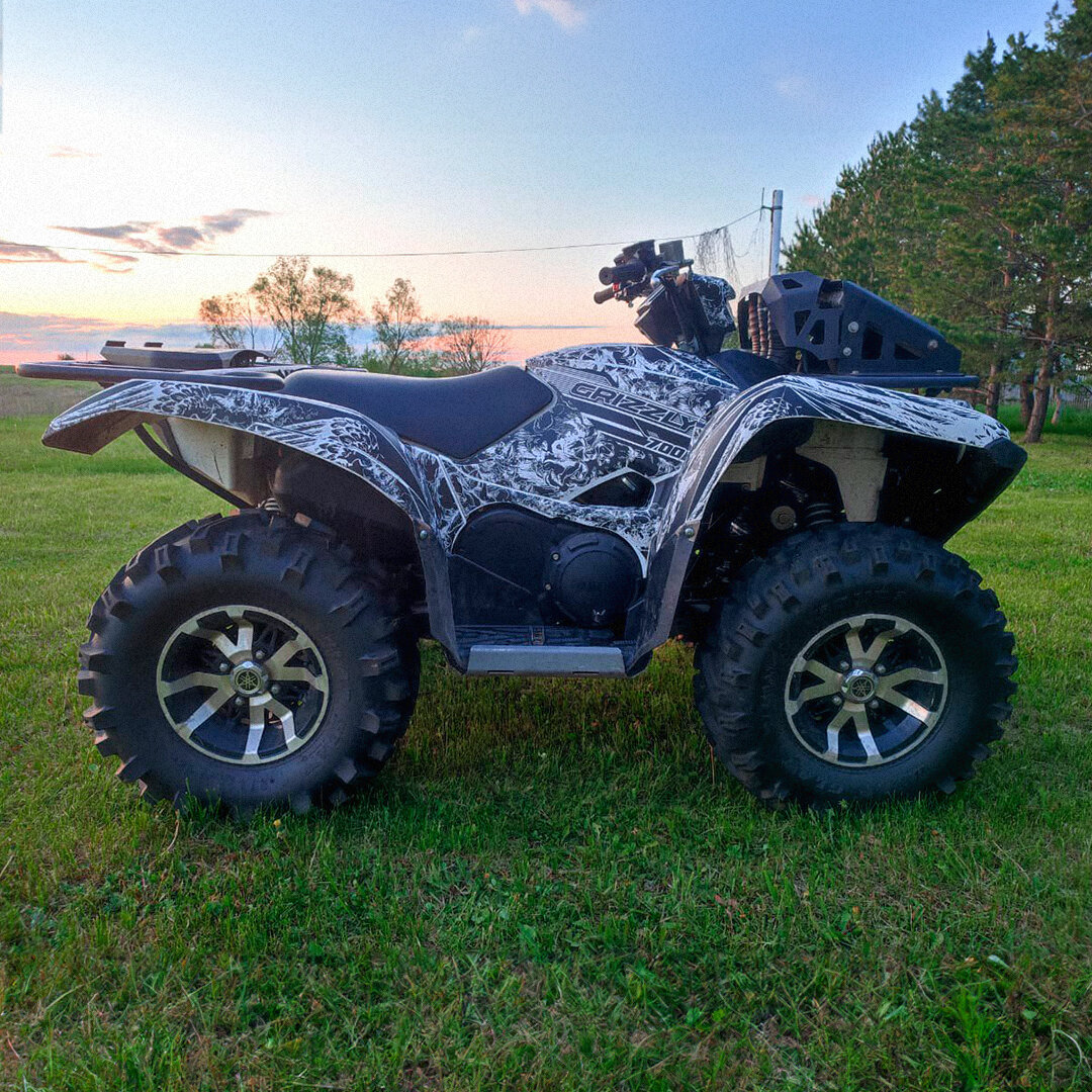 Комплект наклеек в дизайне ANTIQUE для YAMAHA GRIZZLY