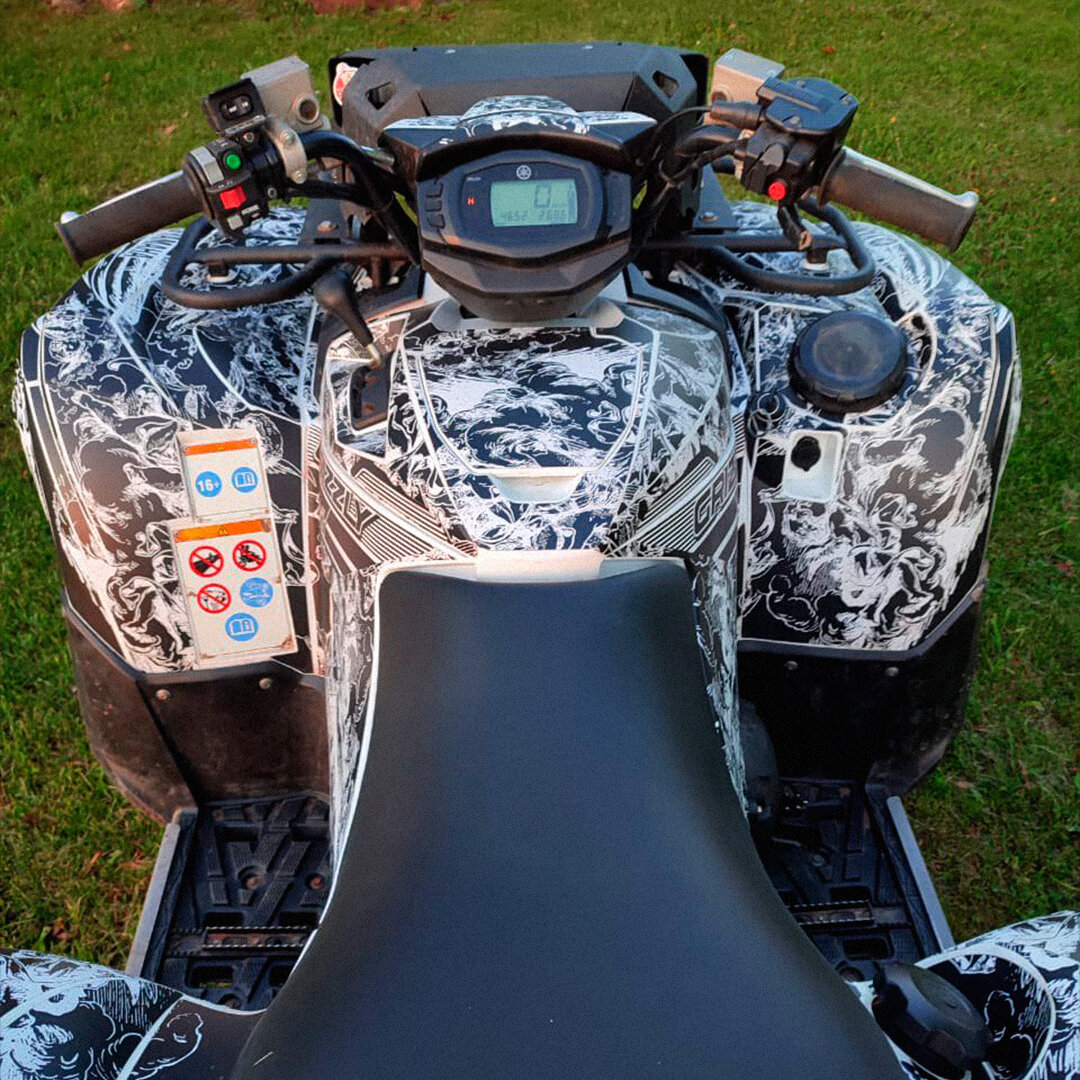 Комплект наклеек в дизайне ANTIQUE для YAMAHA GRIZZLY