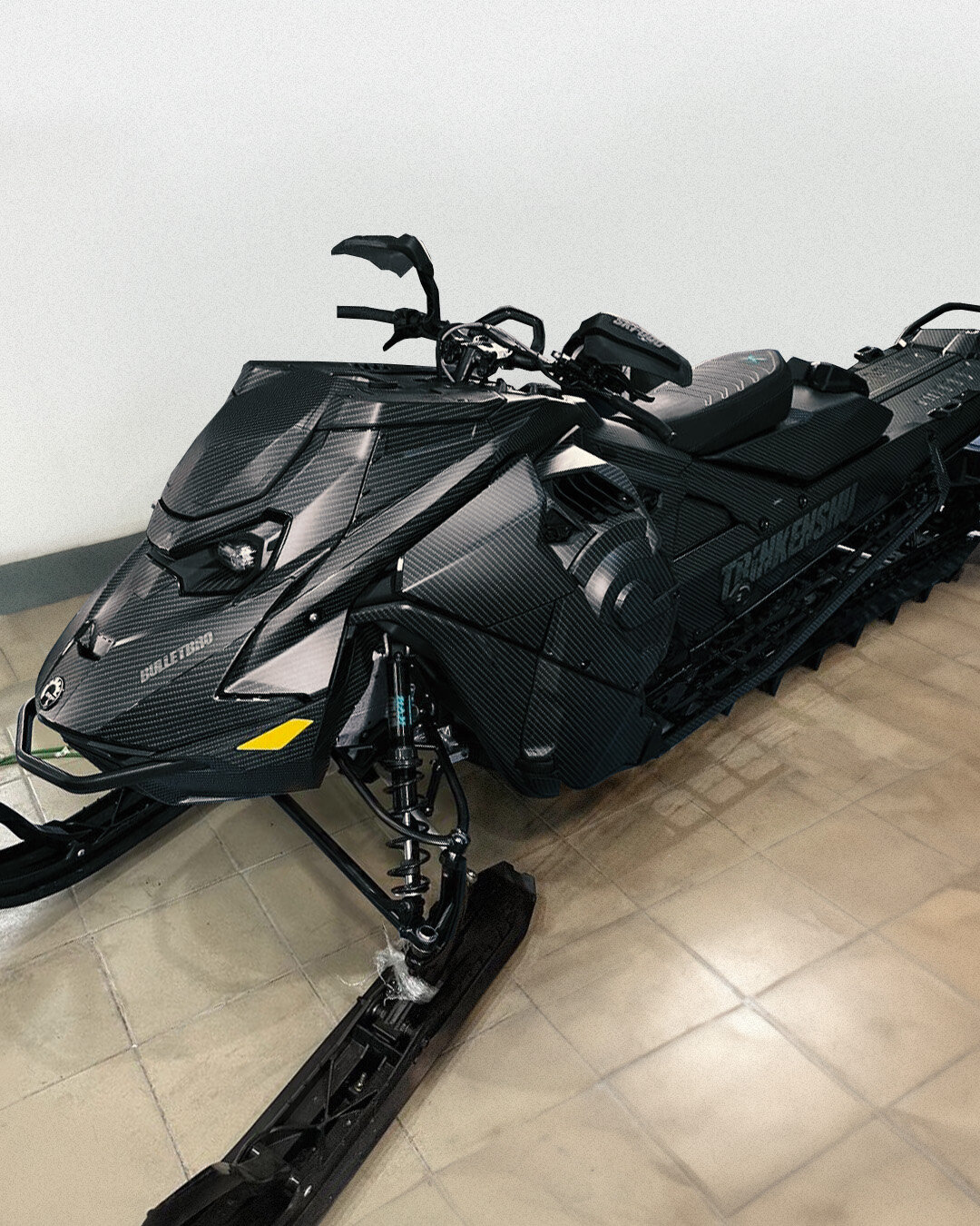 Комплект наклеек в дизайне CARBON для SKI-DOO