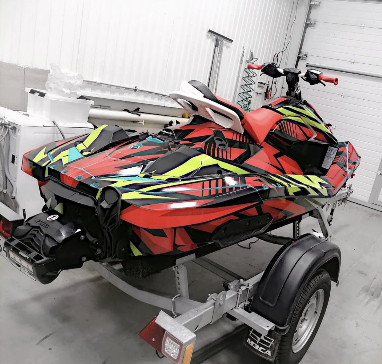 Комплект наклеек в дизайне SHELL SHOCK на SEA-DOO SPARK