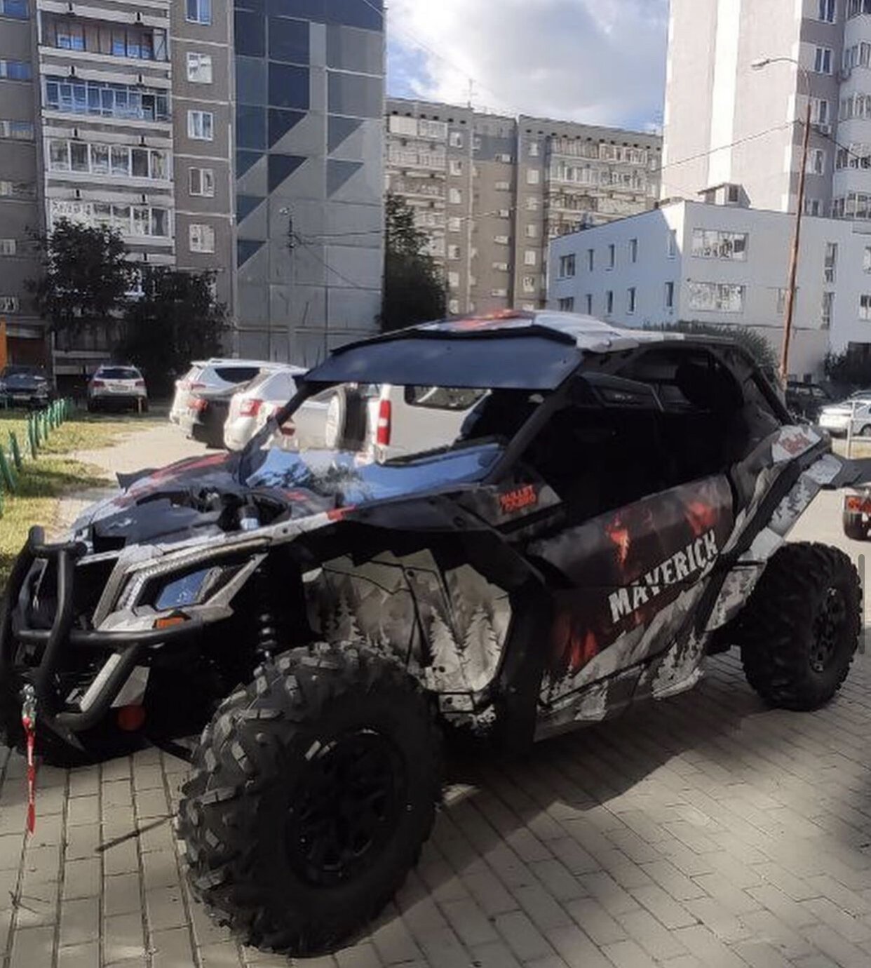 Комплект наклеек в дизайне DEATHWING на CAN-AM MAVERICK X3