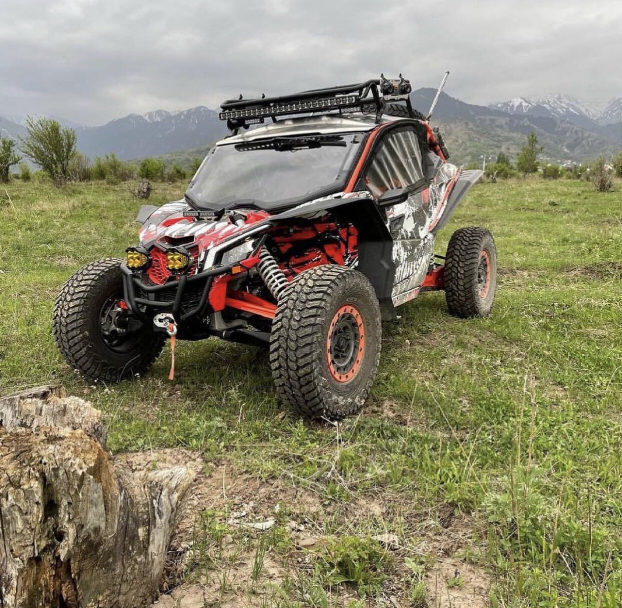 Комплект наклеек в дизайне VENOM на CAN-AM Maverick X3