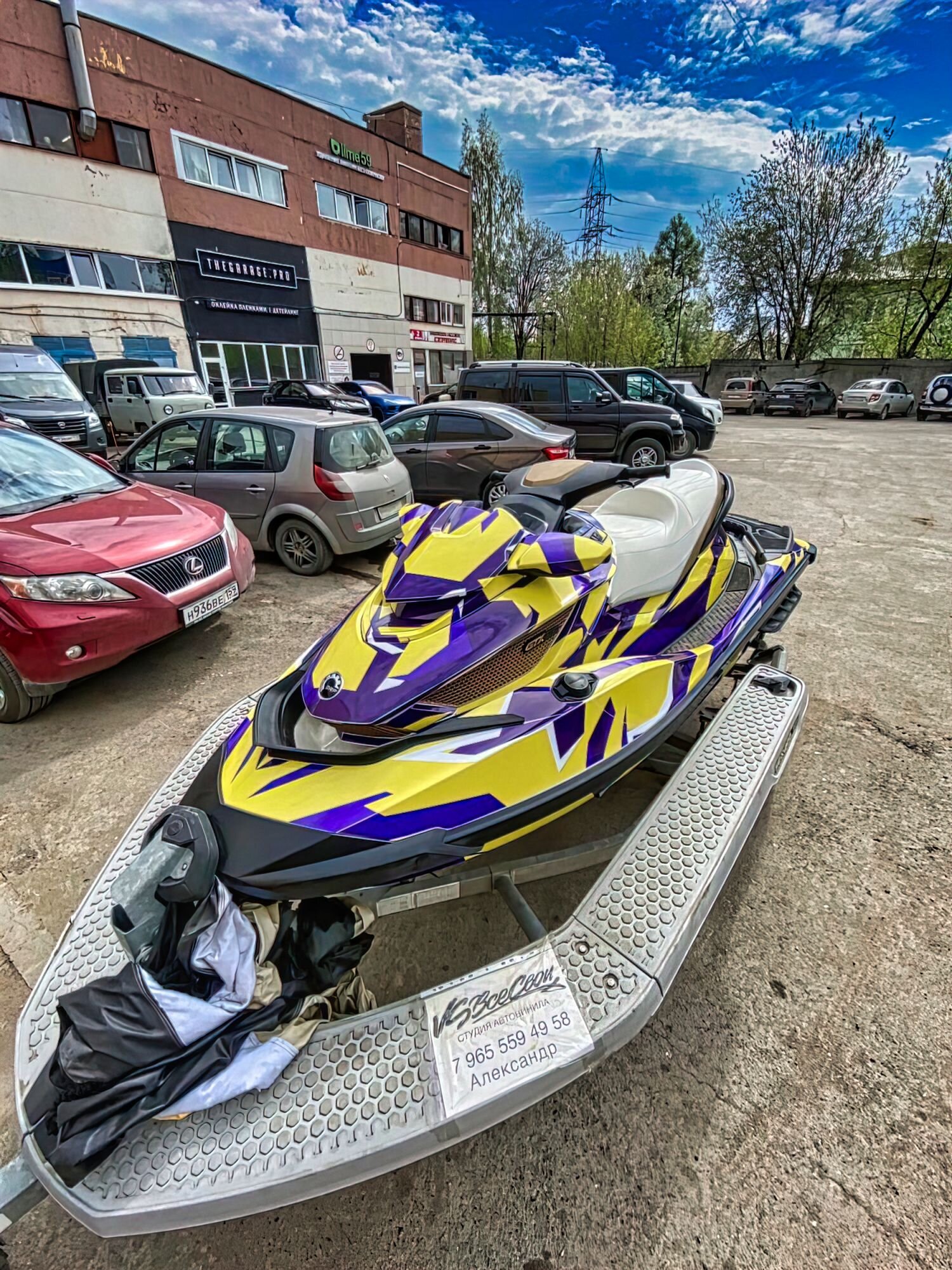 Комплект наклеек Dazzle Camo на гидроцикл - SEA-DOO RX-T/GTX 18-