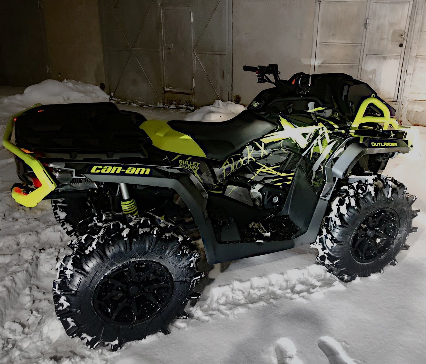 Комплект наклеек в дизайне BLACK X для CAN-AM OUTLANDER G2 