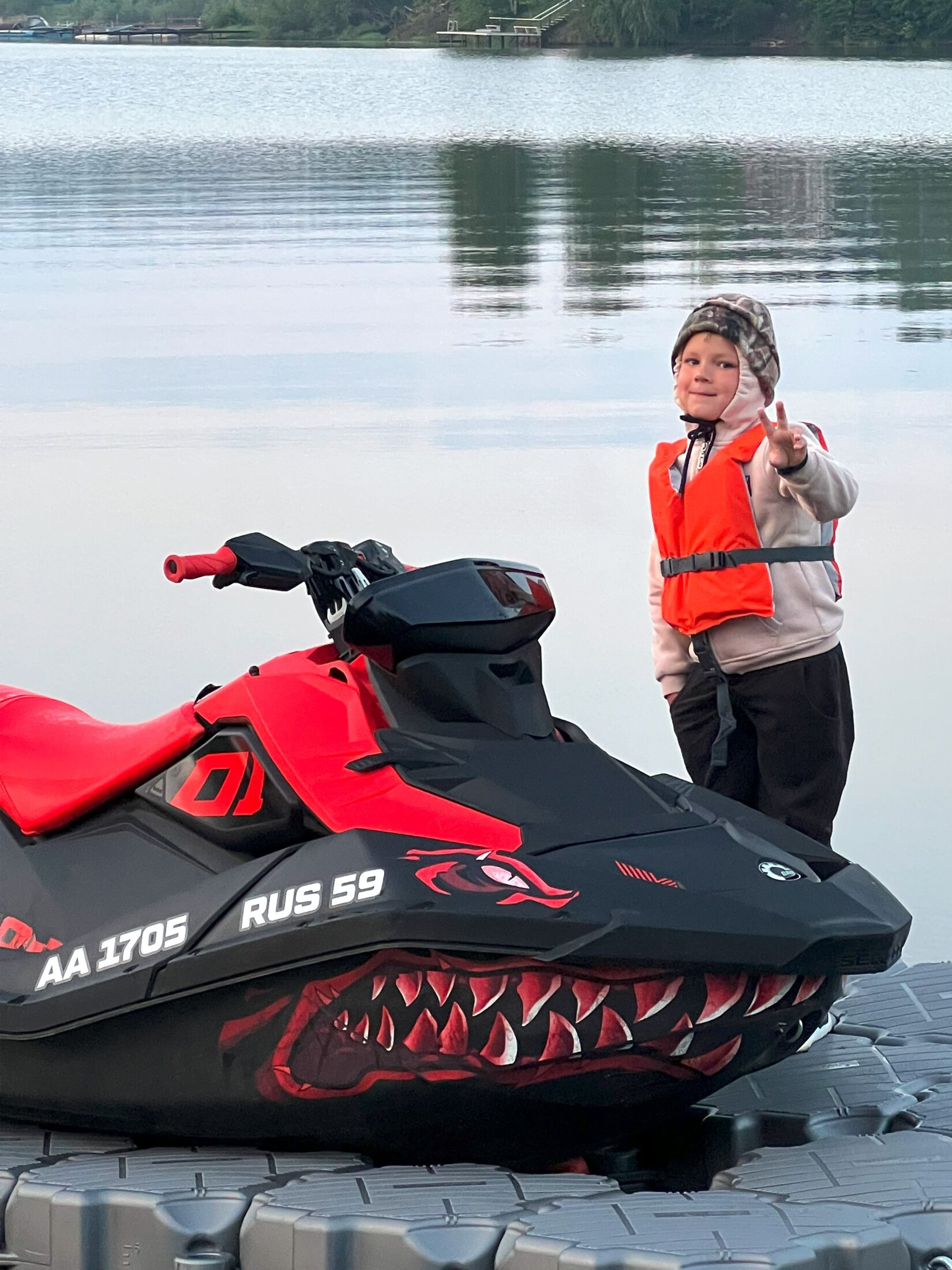 Комплект наклеек в дизайне Jaws #1 для SEA-DOO