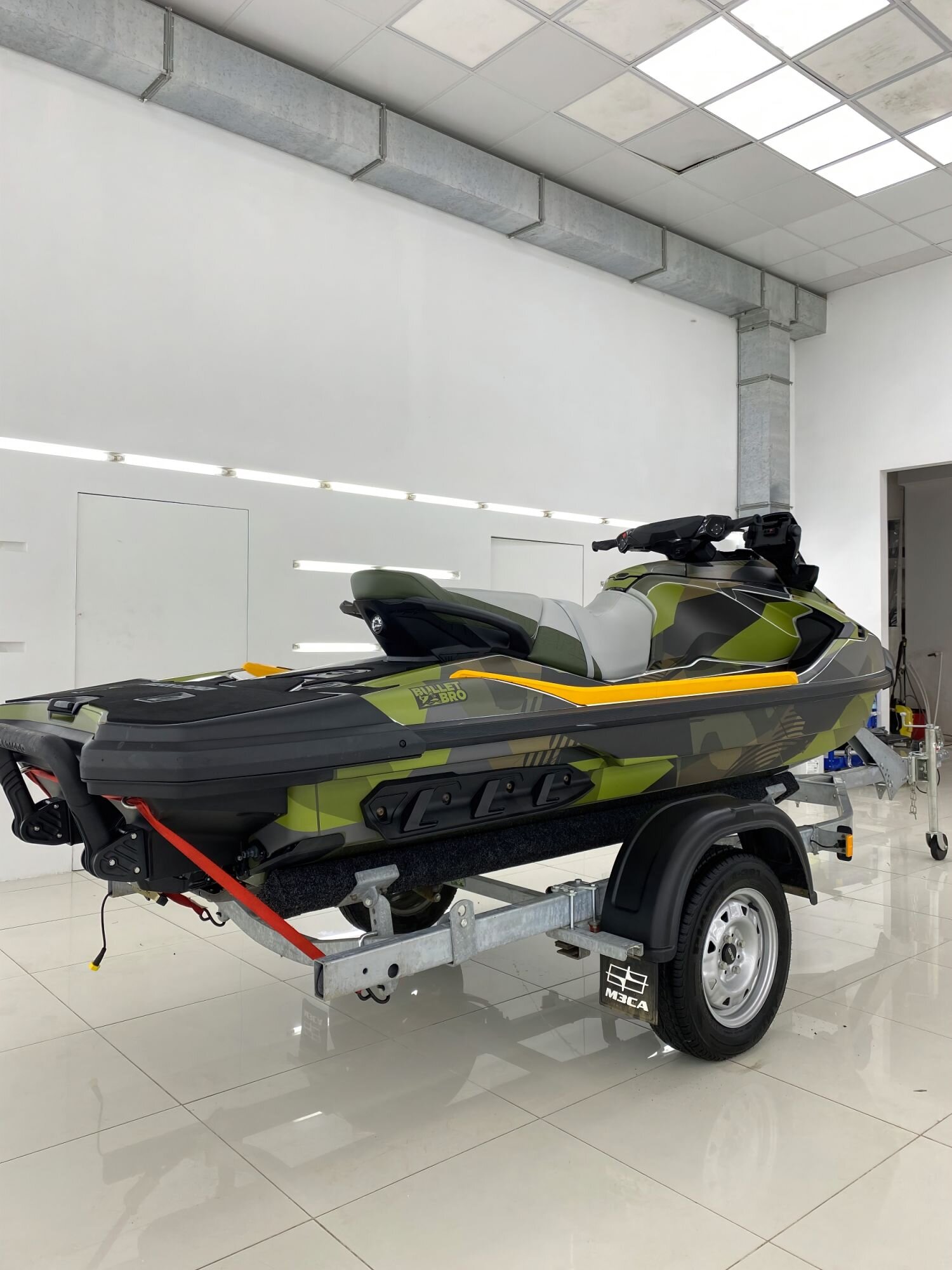 Комплект наклеек CAMO на снегоход - Sea - Doo Fish-pro
