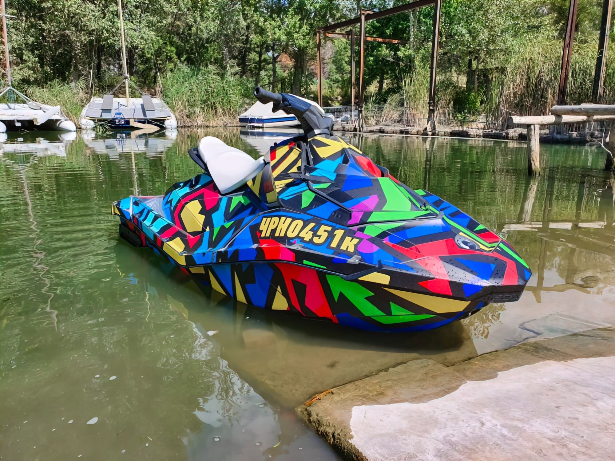 Комплект наклеек Crazy Graffity на гидроцикл - SEA-DOO SPARK