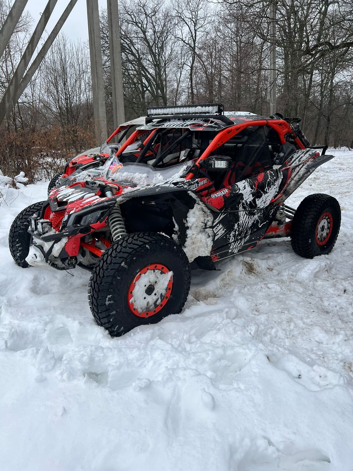 Комплект наклеек в дизайне VENOM на CAN-AM Maverick X3