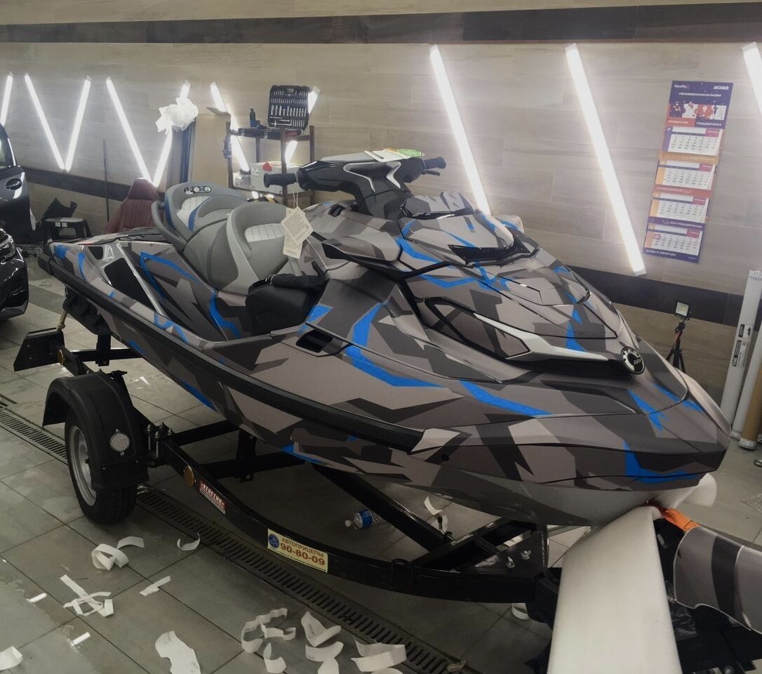 Комплект наклеек в дизайне DAZZLE CAMO для SEA-DOO