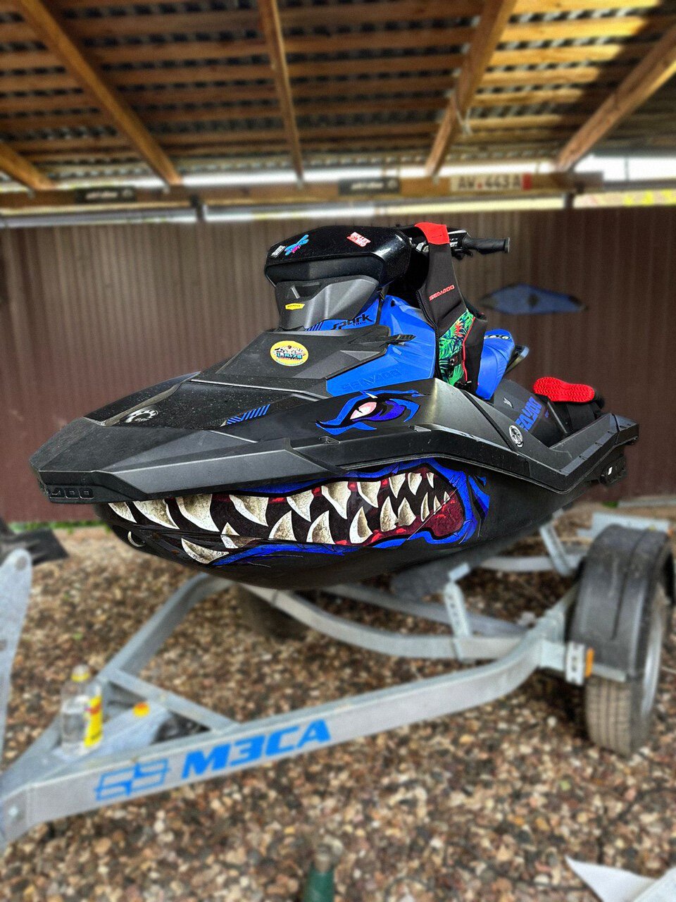 Комплект наклеек в дизайне Jaws #1 для SEA-DOO