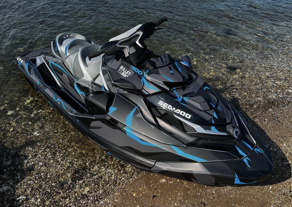 Комплект наклеек в дизайне DAZZLE CAMO для SEA-DOO