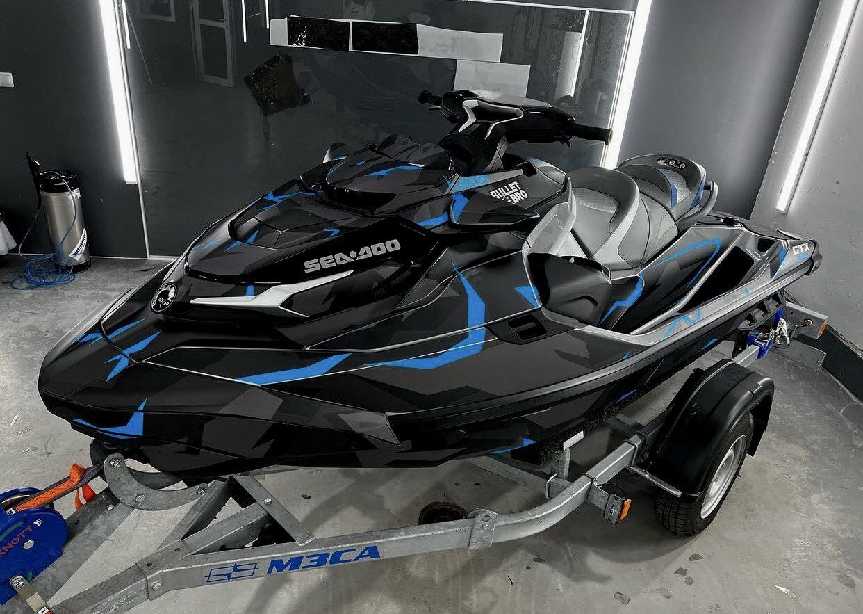 Комплект наклеек в дизайне DAZZLE CAMO для SEA-DOO
