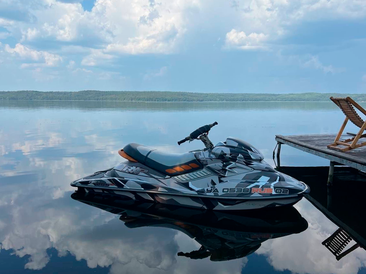 Комплект наклеек в дизайне Dazzle Camo для SEA-DOO