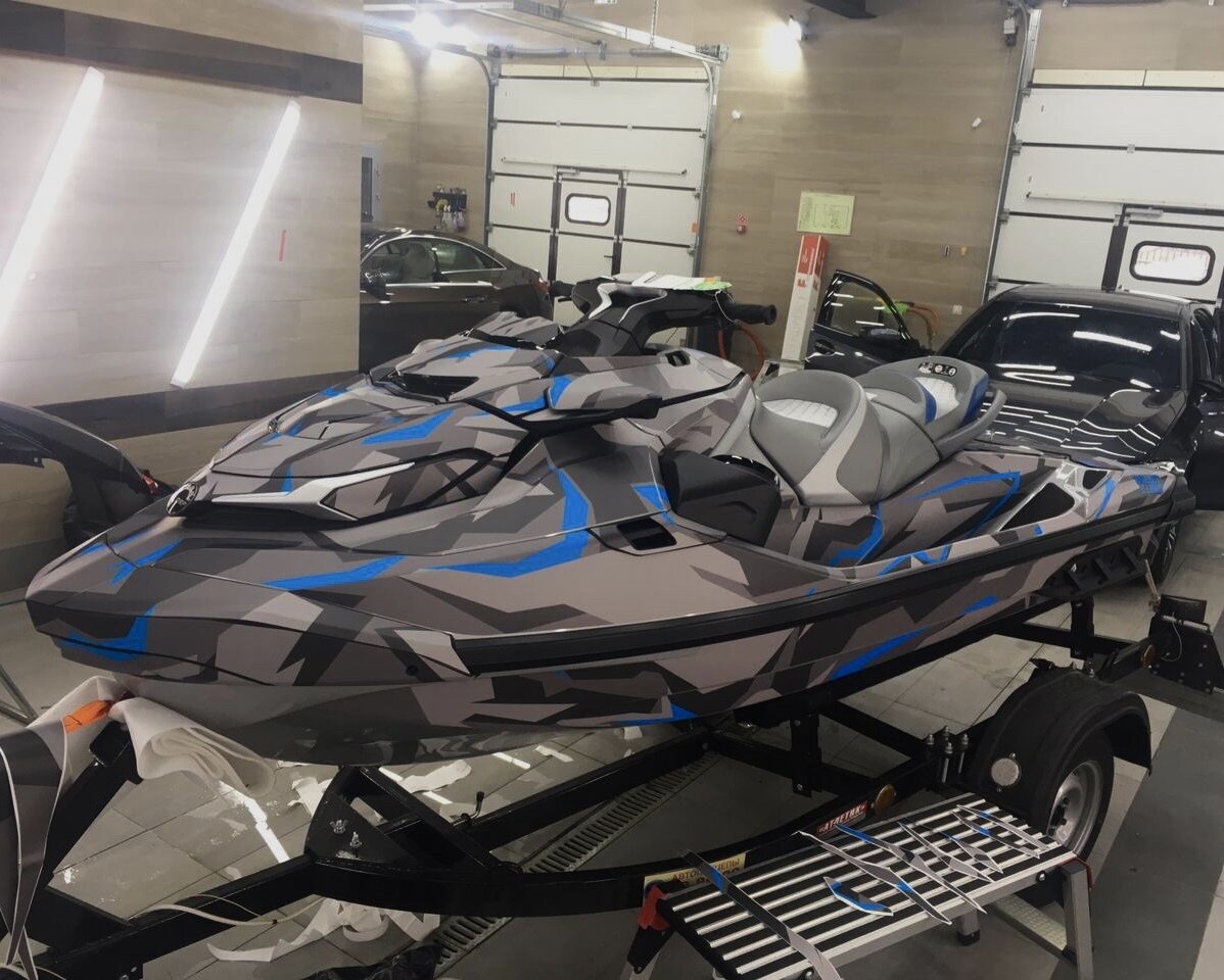 Комплект наклеек в дизайне DAZZLE CAMO для SEA-DOO