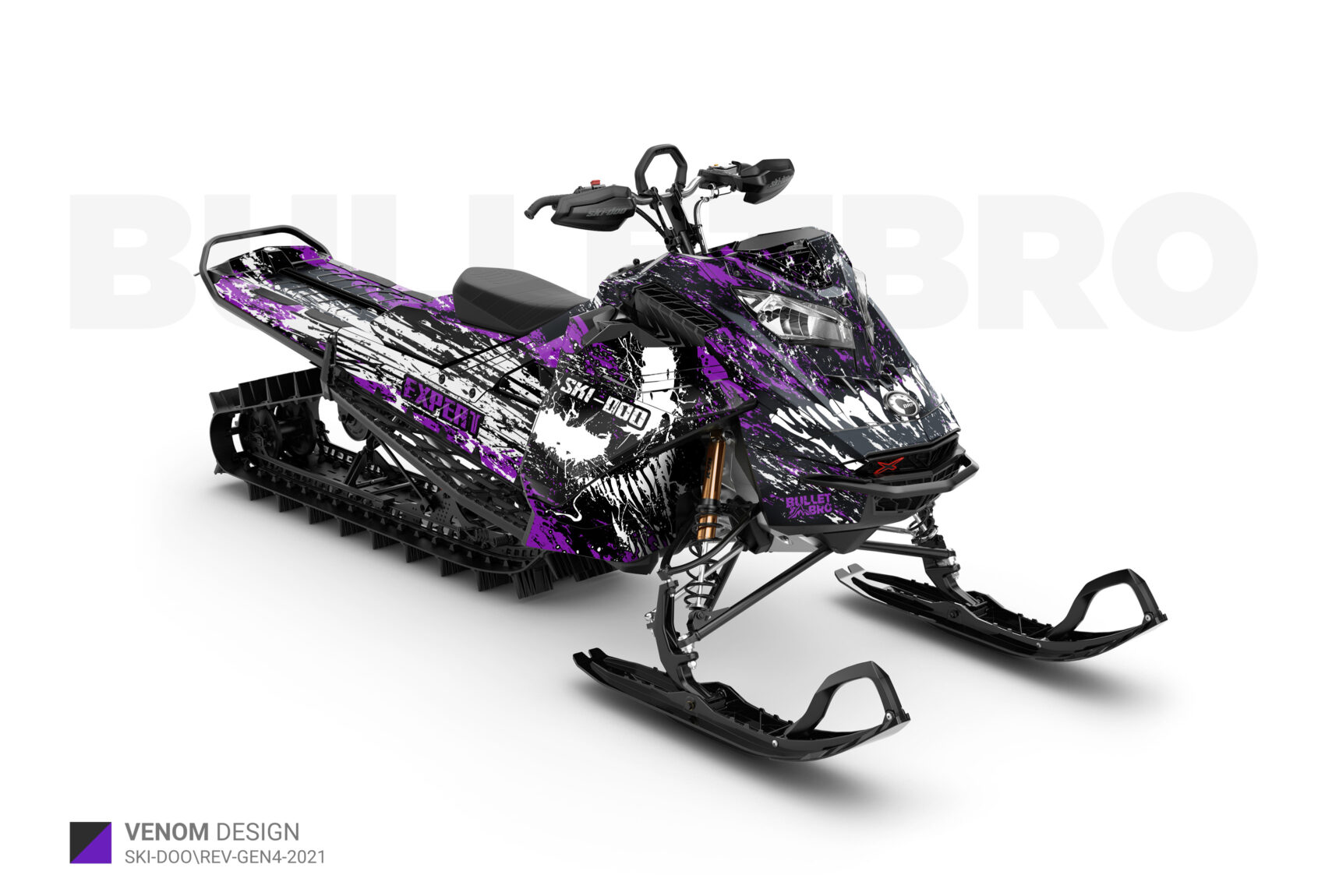 Купить наклейки Venom на снегоход SKI-DOO на платформе REV Gen4 NEW 2021 –  BULLETBRO