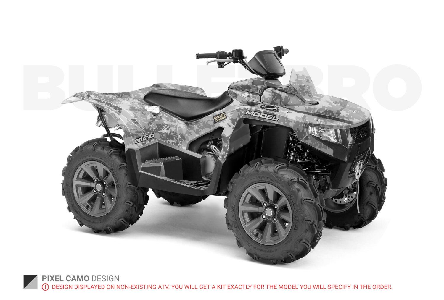 Комплект наклеек в дизайне Pixel Camo на CAN-AM Outlander G1 – BULLETBRO