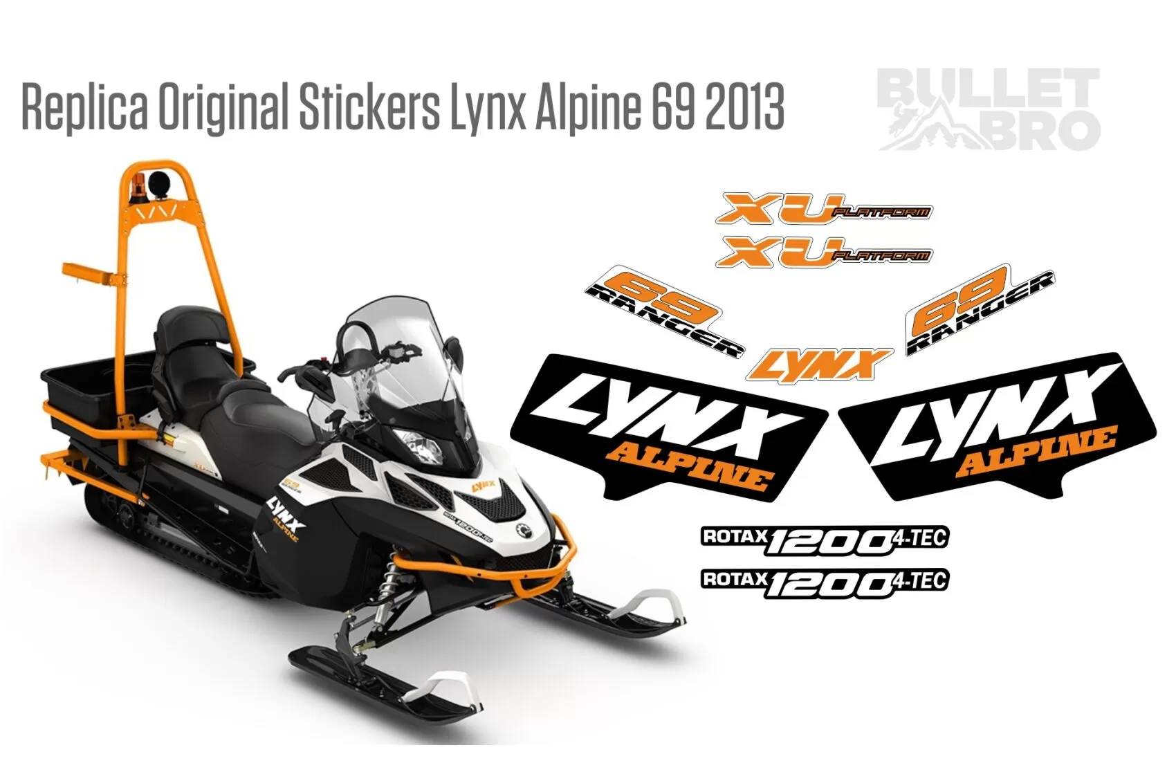 Replica original stickers Lynx Ranger 69 Alpine 2013