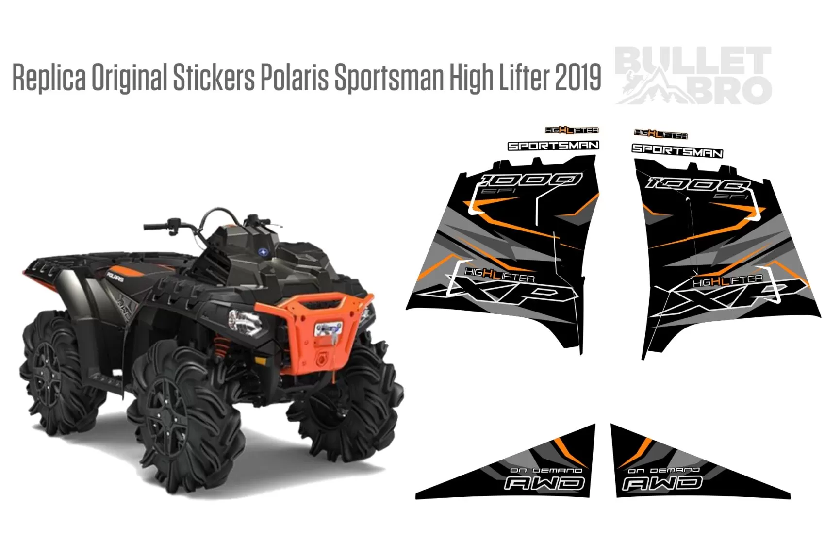 Replica original stickers Polaris Sportsman High Lifter 2019