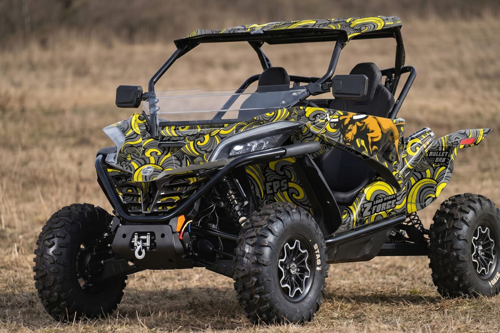 Комплект наклеек Bull Power на CFMOTO ZFORCE 1000