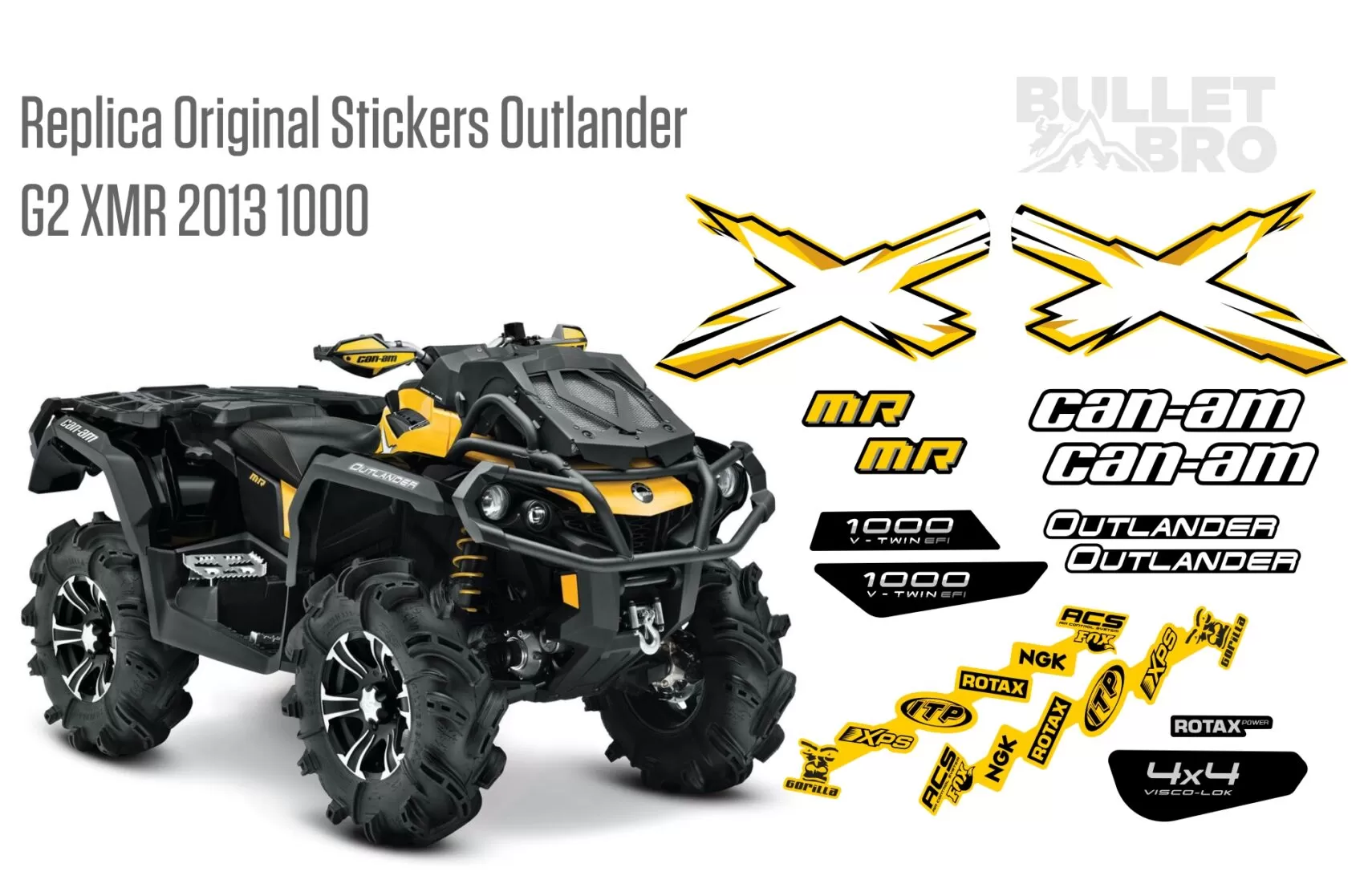 Replica original stickers_Outlender_2013_XMR_1000R