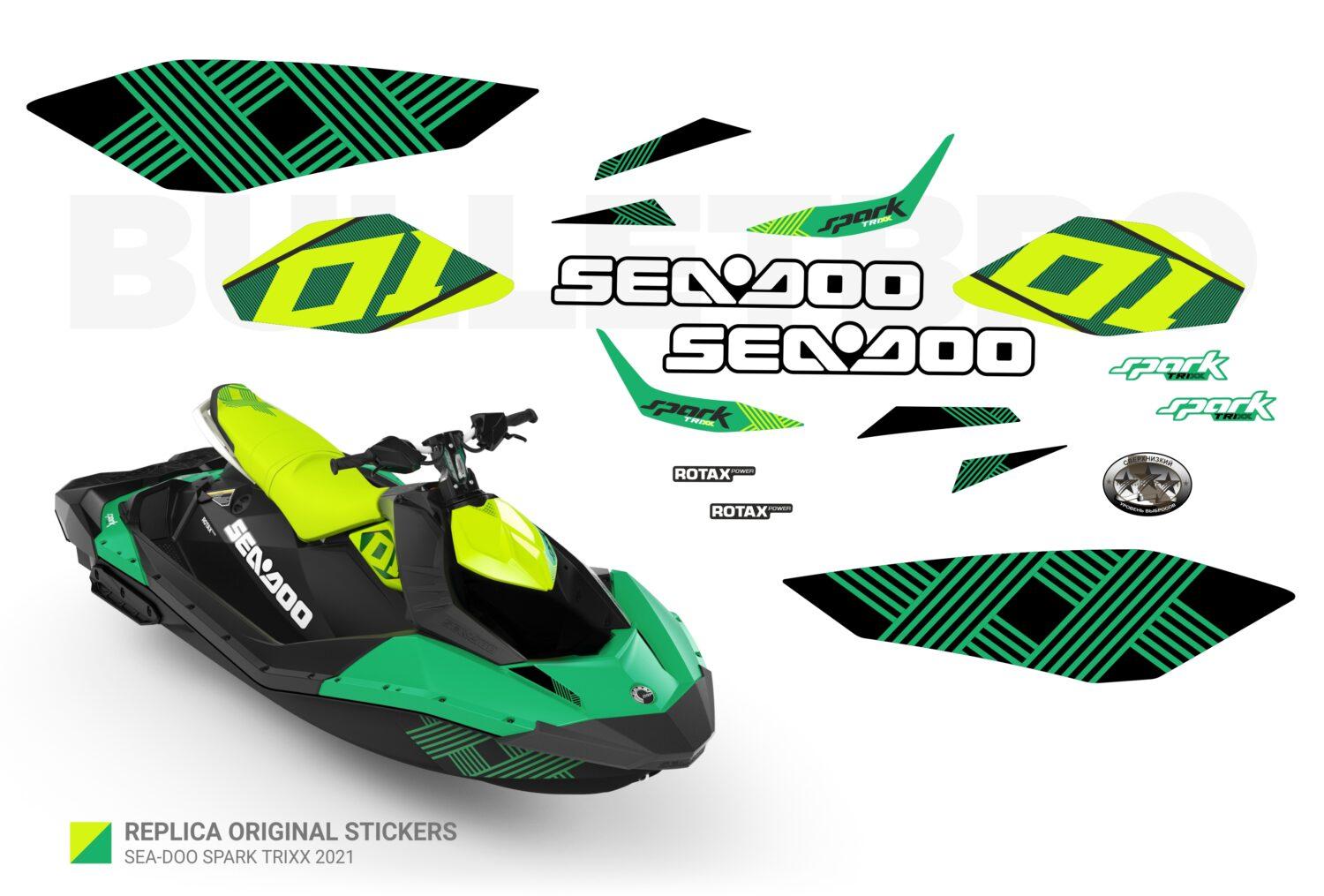 Купить оригинальные наклейки! Реплика оригинальных наклеек SEA-DOO Sea ...