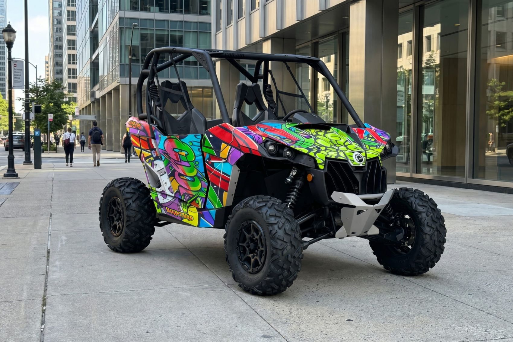 Комплект наклеек Crazy Rainbow на CAN-AM Maverick 1000R