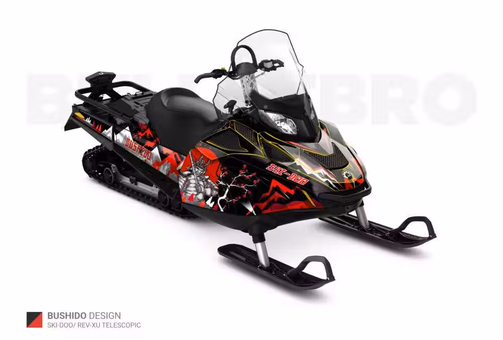 Комплект наклеек Bushido на Lynx L-XU-TELESCOPIC | SKI-DOO REV-XU-TELESCOPIC