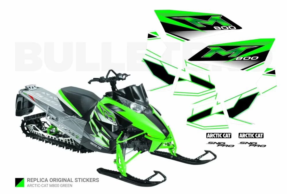 Реплика оригинальных наклеек  Arctic Cat M800 2012