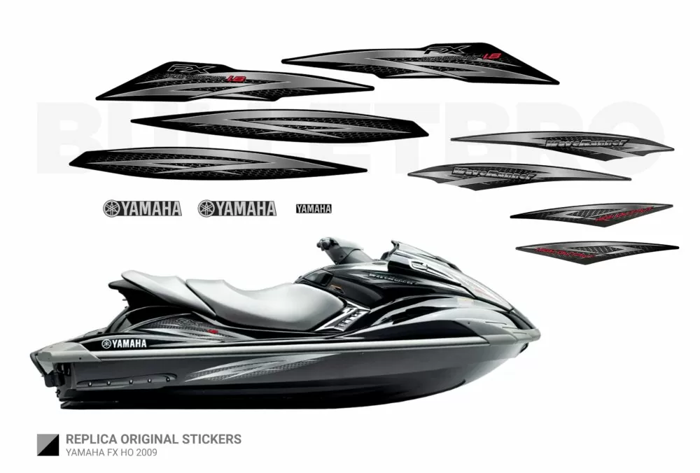 Реплика оригинальных наклеек  Yamaha FX HO 2009