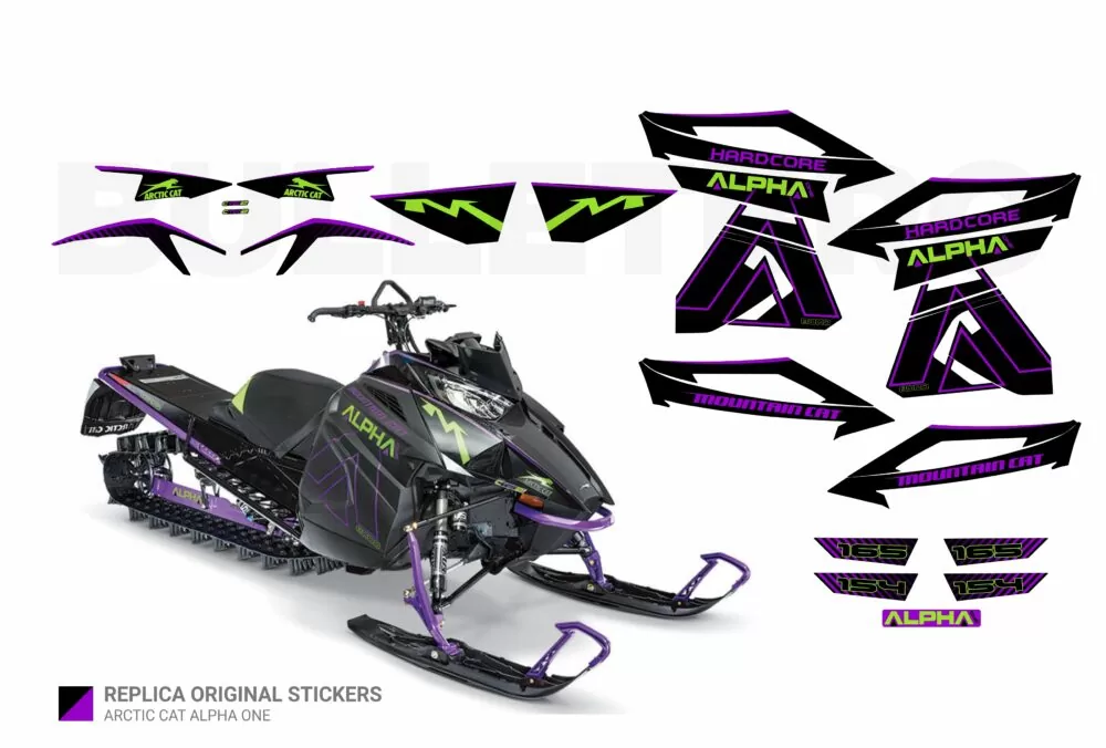Реплика оригинальных наклеек Arctic Cat Alpha One 2019