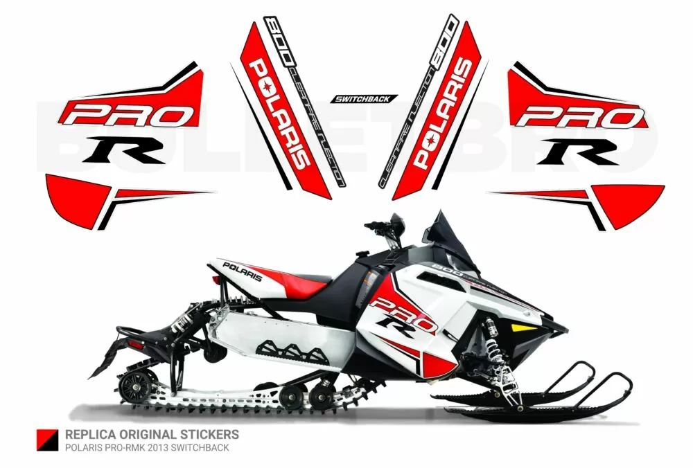 Реплика оригинальных наклеек Polaris PRO-RMK 2013 Switchback