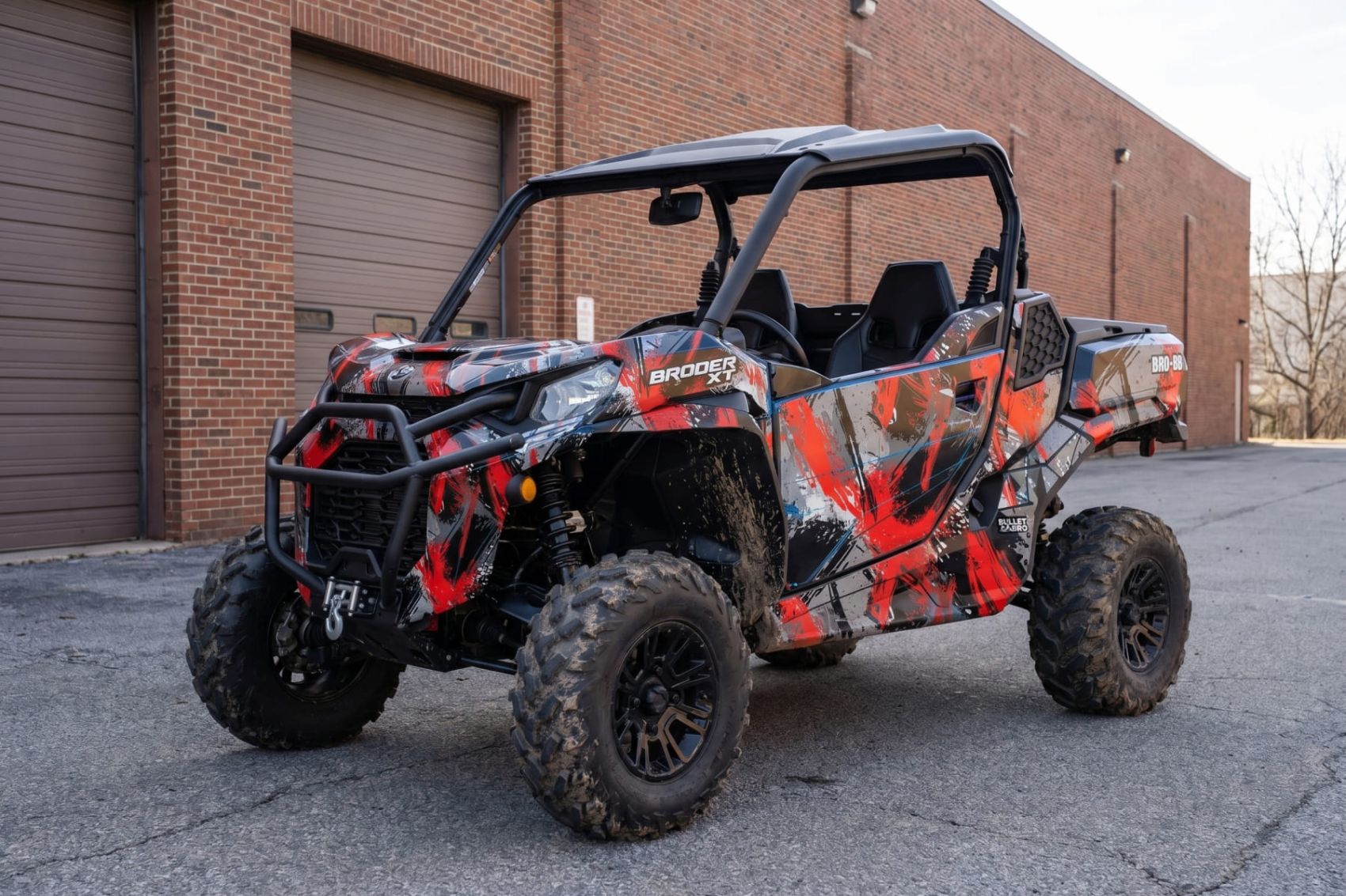 Комплект наклеек Stroke Camo на CAN-AM COMMANDER 2021+