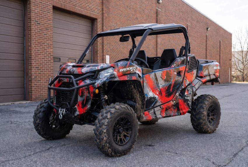 Комплект наклеек Stroke Camo на CAN-AM COMMANDER 2021+