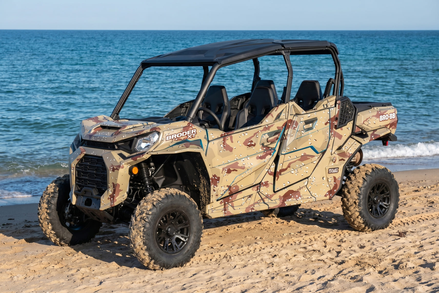 Комплект наклеек Desert Camo на CAN-AM COMMANDER MAX 2021+