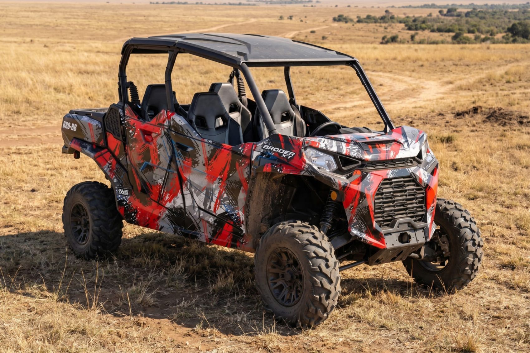 Комплект наклеек Stroke Camo на CAN-AM COMMANDER MAX 2021+