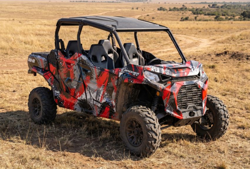 Комплект наклеек Stroke Camo на CAN-AM COMMANDER MAX 2021+