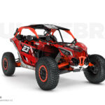 Наклейки на багги CAN-AM MAVERICK X3 в дизайне blaster_4