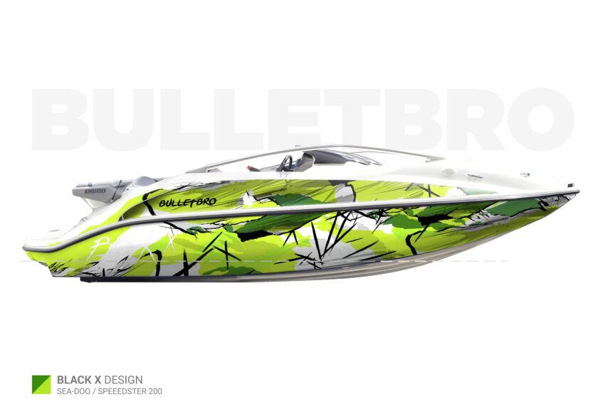 Наклейки на лодку катер SEE-DOO SPEEDSTER 200