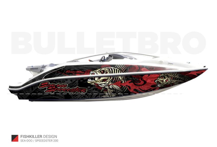 Наклейки на лодку катер SEE-DOO SPEEDSTER 200