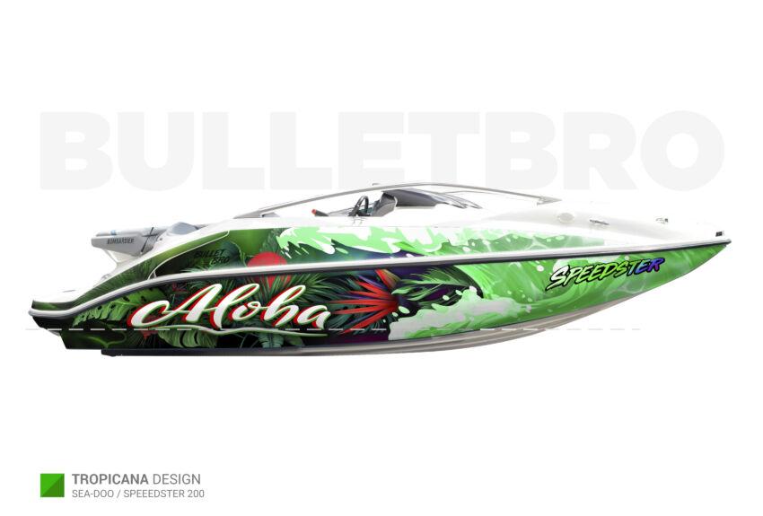 Наклейки на лодку катер SEE-DOO SPEEDSTER 200