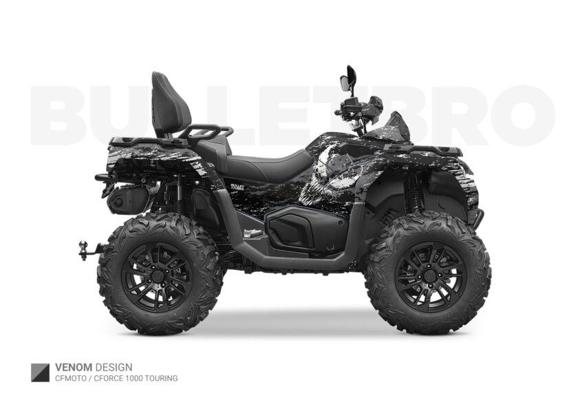 Комплект наклеек Venom - Чёрный на CFMOTO CFORCE 1000 Touring