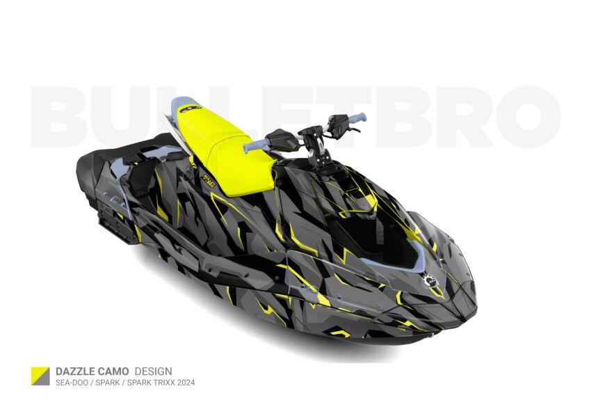 Комплект наклеек Dazzle Camo на SEA-DOO SPARK 2024+