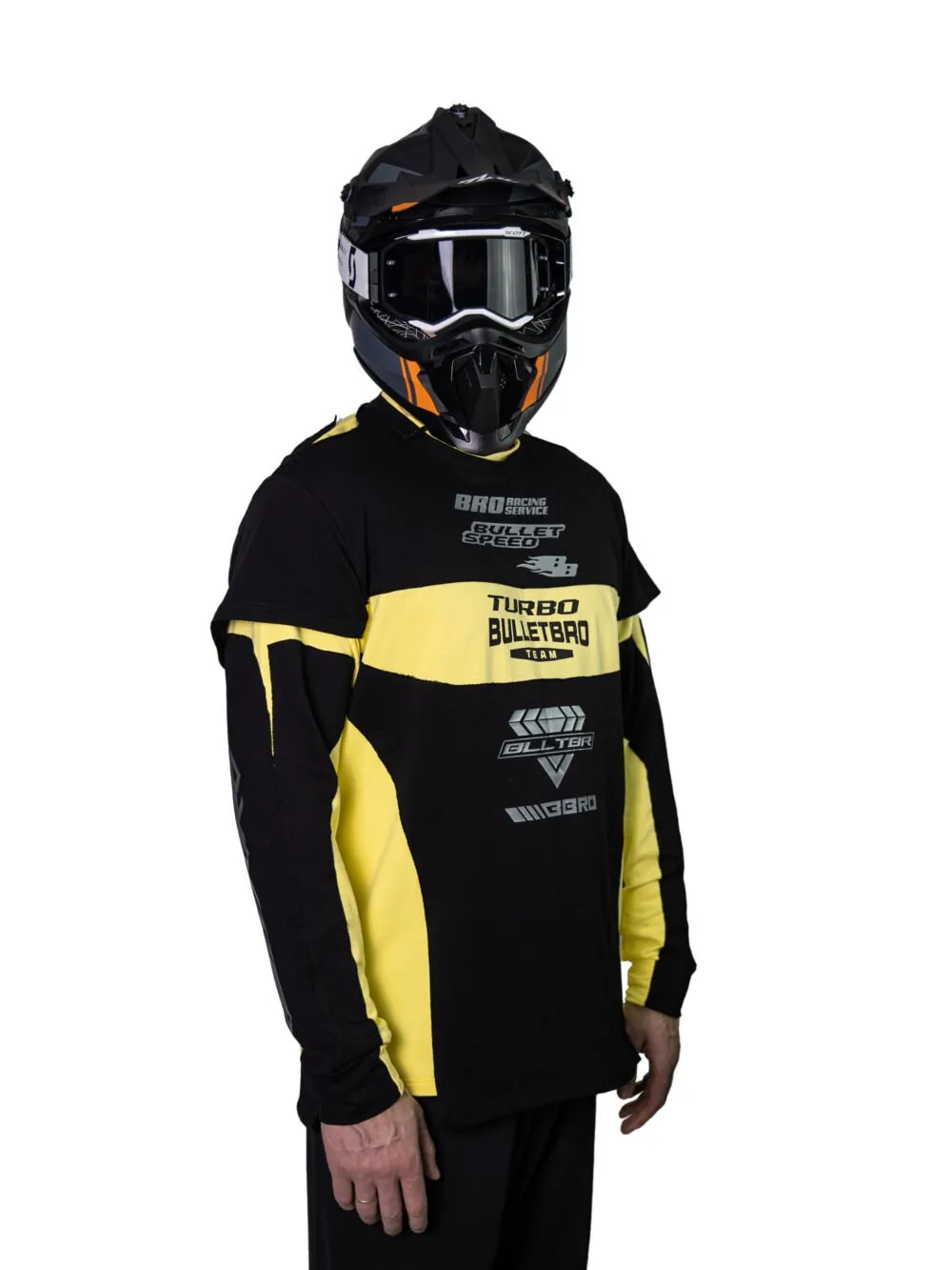 LONGSLEEVE ONESIZE "Turbo team" YELLOW