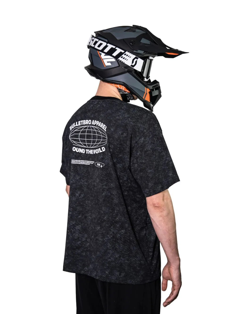 T-SHIRT OVERSIZE "Around the world" BLACK