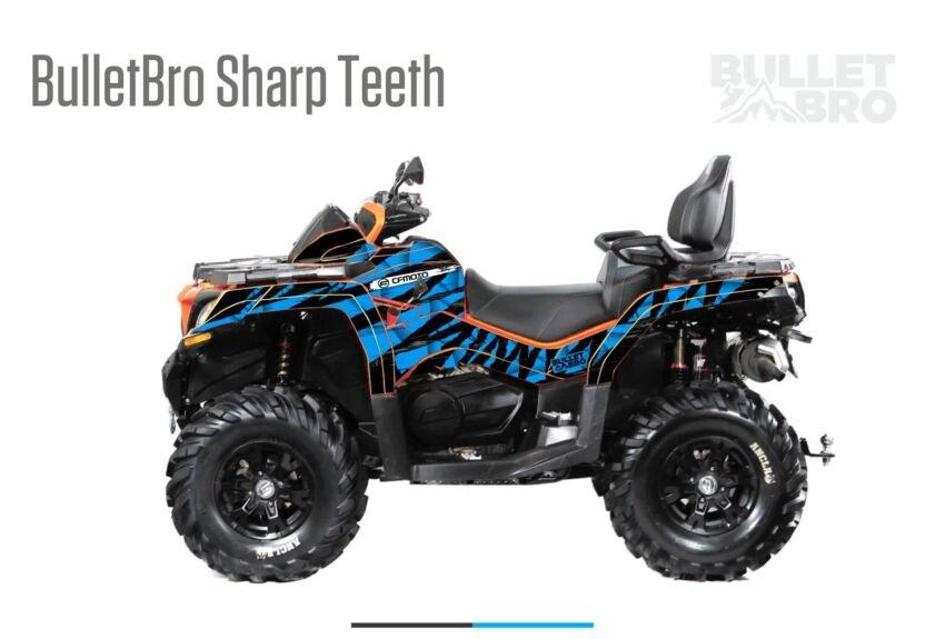 Комплект наклеек Sharp Teeth - Красный на CFMOTO CFORCE 800 H.O./1000 2018+
