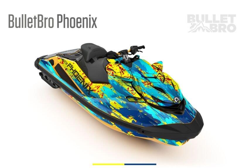 Комплект наклеек Phoenix - Оранжевый на SEA-DOO RXP-X 2021+