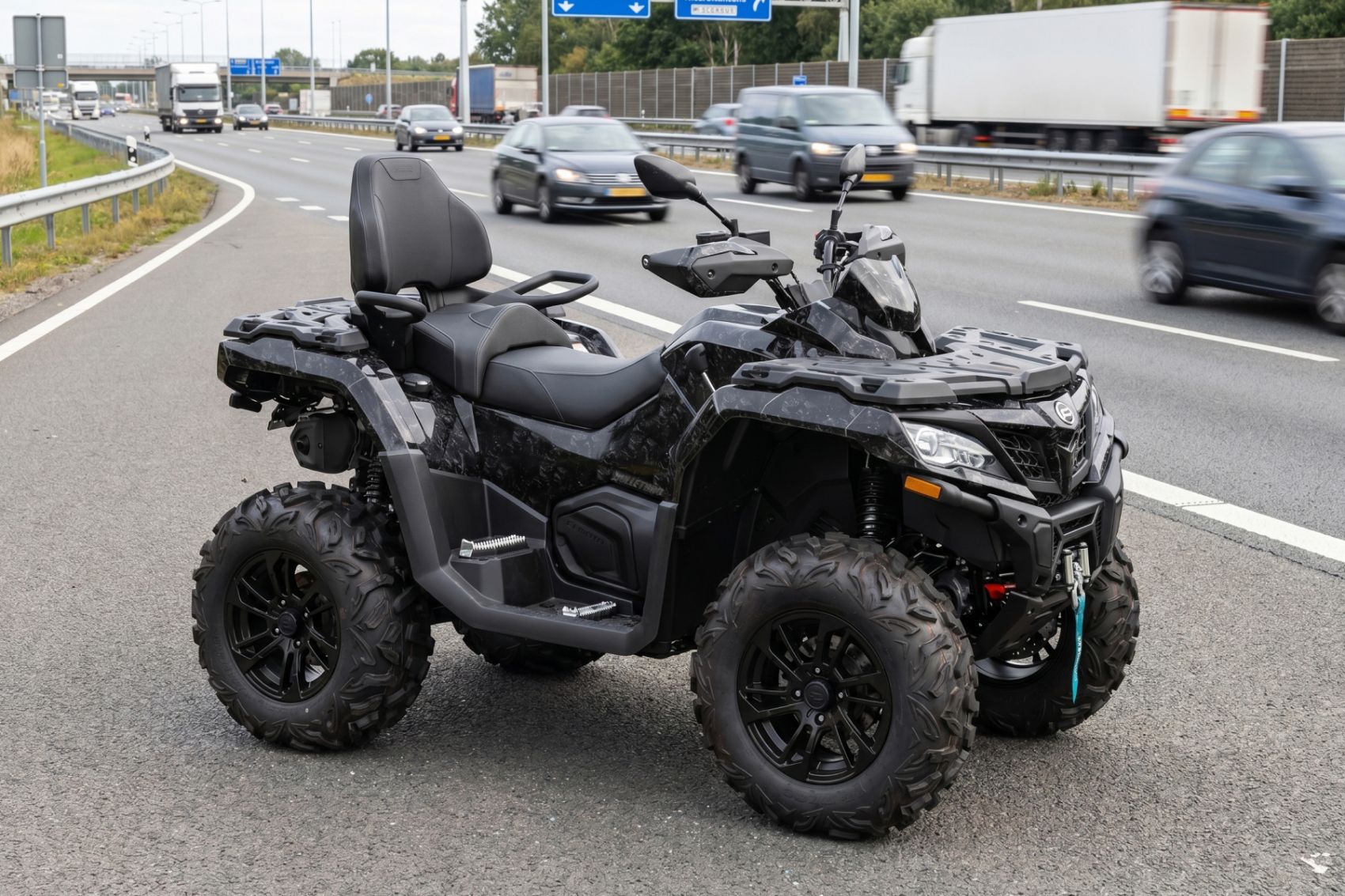 Комплект наклеек CARBON на CFMOTO CFORCE 1000 Touring